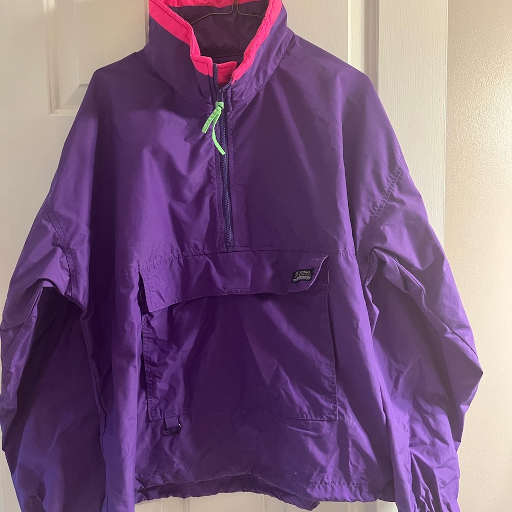 Purple and Pink Pullover Jacket